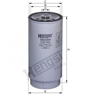 Фильтр топливный сепаратор H824WK D718