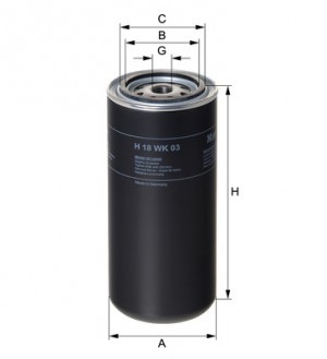 Фильтр топливный H18WK03