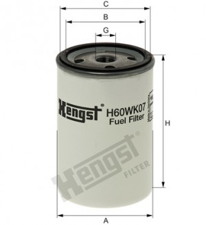 Фильтр топливный H60WK07