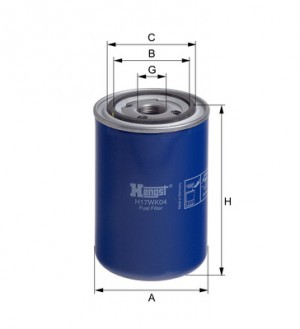 Фильтр топливный H17WK04