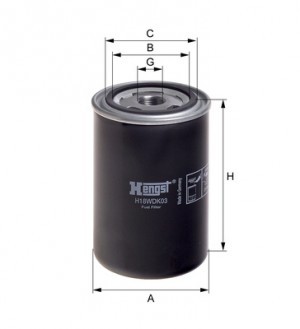 Фильтр топливный H18WDK03